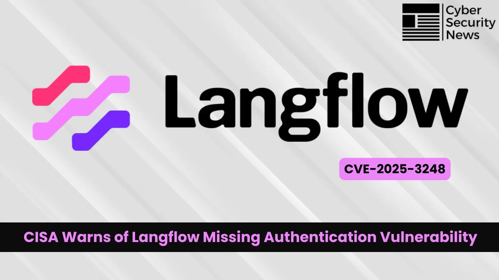 CISA Warns of Langflow Missing Authentication Vulnerability Exploited in Attacks CISA Warns of Langflow Missing Authentication Vulnerability Exploited in Attacks