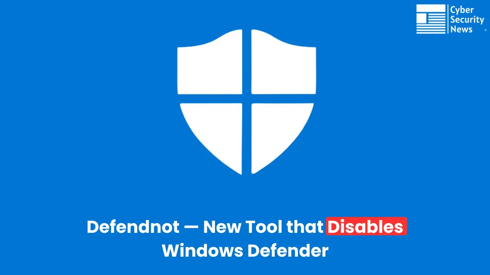 Defendnot Disables Windows Defender by Posing as an Antivirus Solution