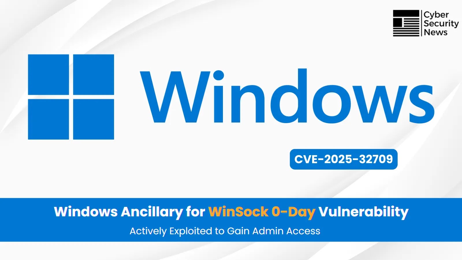 Windows Ancillary for WinSock 0-Day Vulnerability Actively Exploited to Gain Admin Access.