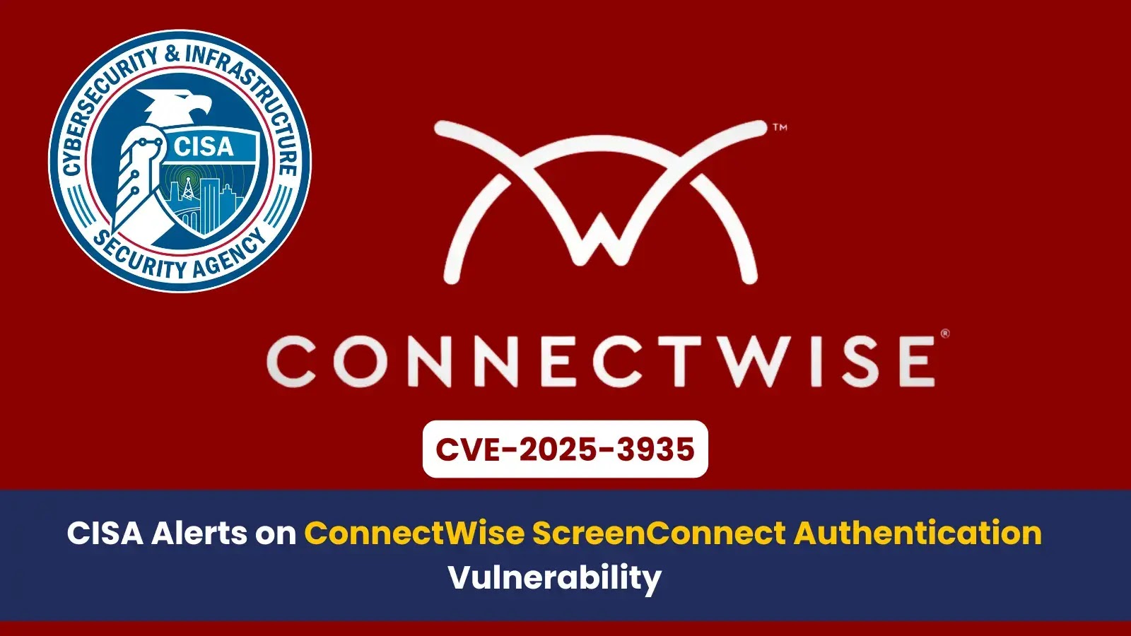 CISA Alerts on ConnectWise ScreenConnect Authentication Vulnerability Actively Exploited CISA Alerts on ConnectWise ScreenConnect Authentication Vulnerability Actively Exploited