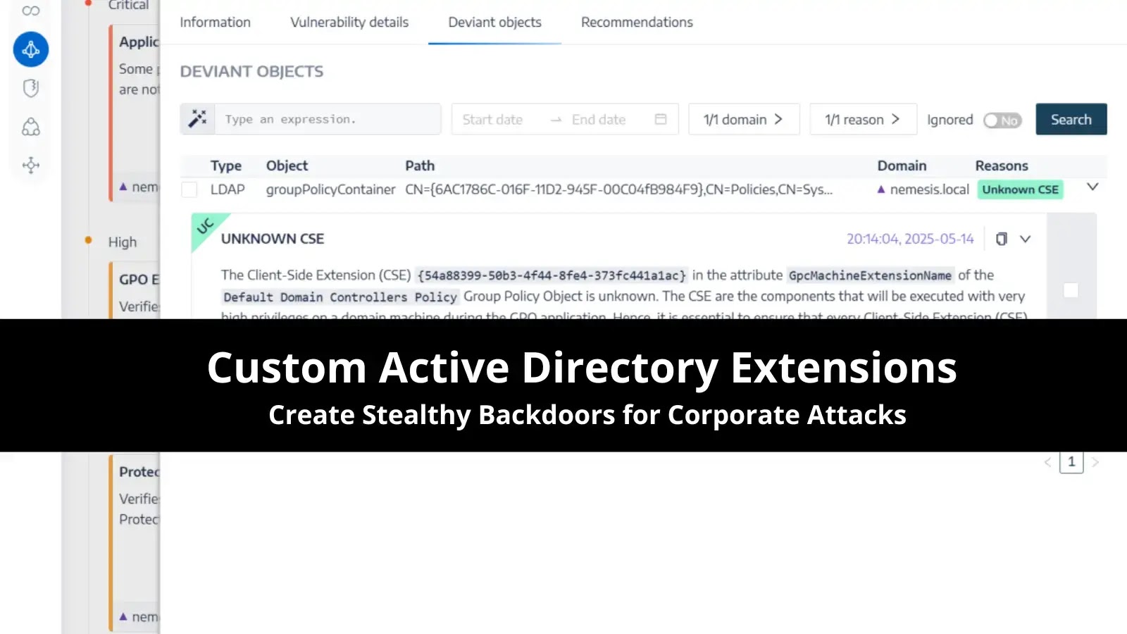 Custom Active Directory Extensions Create Stealthy Backdoors for Corporate Attacks Custom Active Directory Extensions Create Stealthy Backdoors for Corporate Attacks