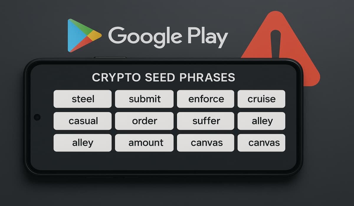 Over 20 Malicious Apps on Google Play Target Users for Seed Phrases