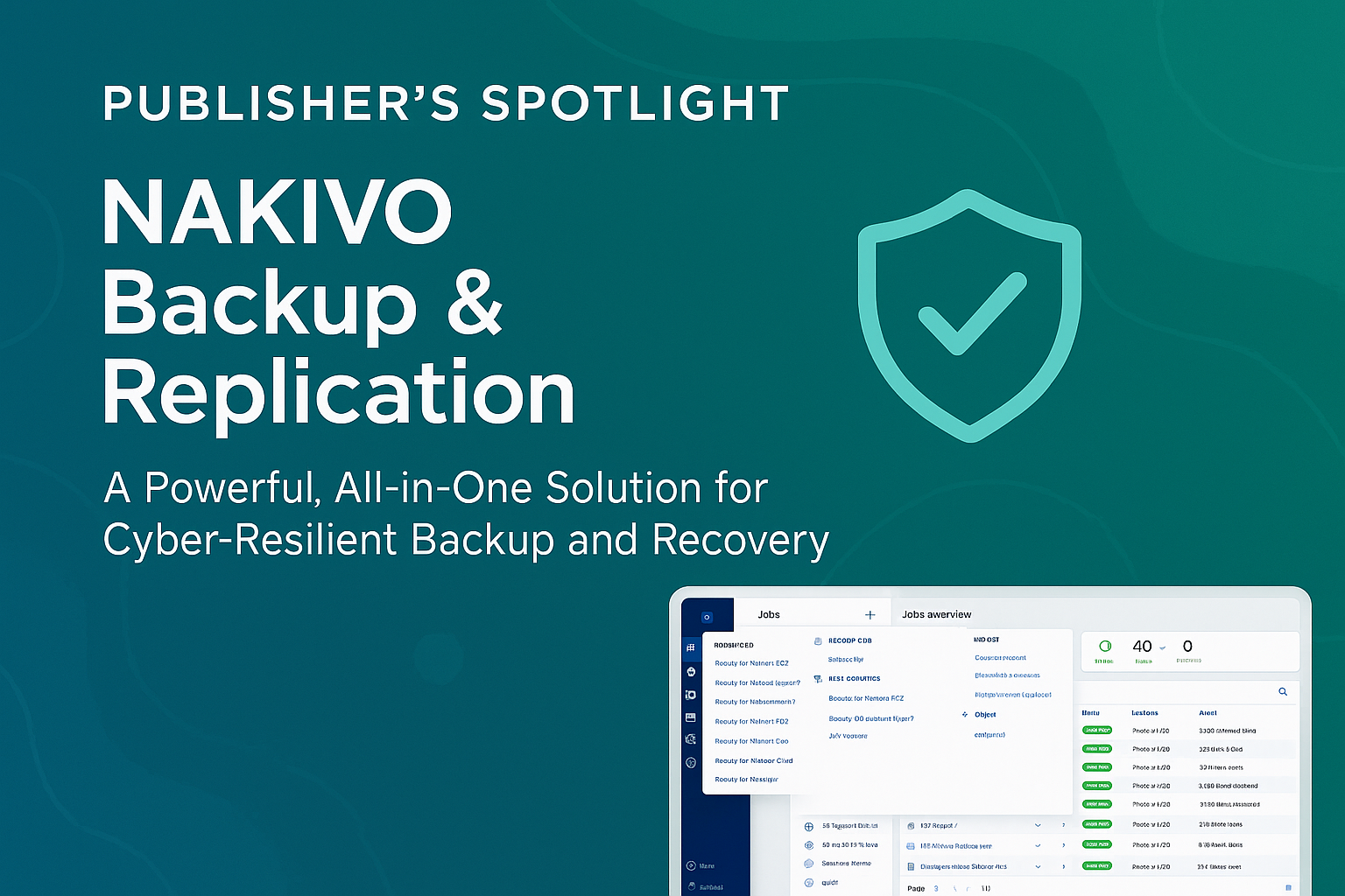 Publisher’s Spotlight: NAKIVO Backup & Replication v11