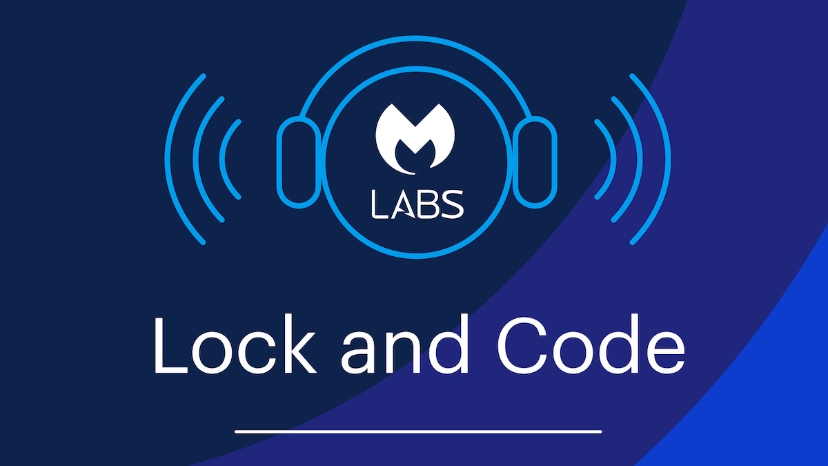 What does Facebook know about me? (Lock and Code S06E11) The Lock and Code logo, which includes the Malwarebytes Labs insignia ensconced in a pair of headphones