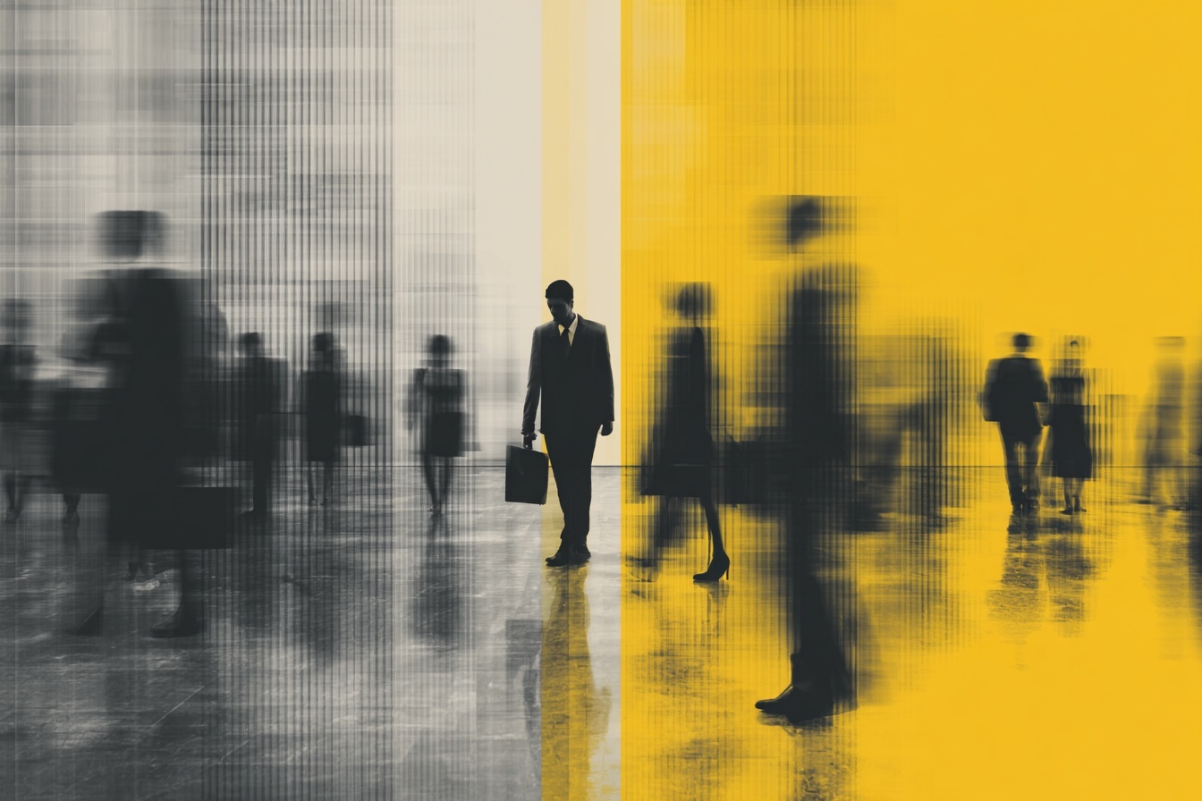 AI disruption wave showing the transformation of industries and business models