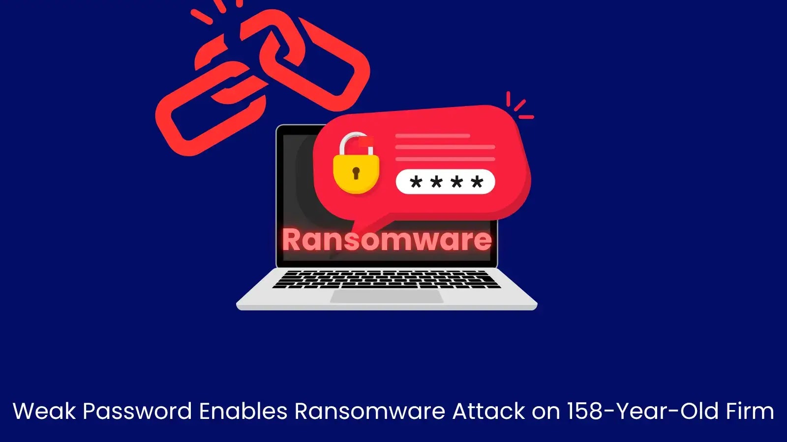 Weak Password Enables Ransomware Attack on 158-Year-Old Firm Weak Password Enables Ransomware Attack on 158-Year-Old Firm