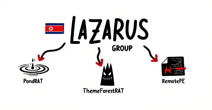 Lazarus Group Expands Malware Arsenal With PondRAT, ThemeForestRAT, and RemotePE Lazarus Group Expands Malware Arsenal With PondRAT, ThemeForestRAT, and RemotePE