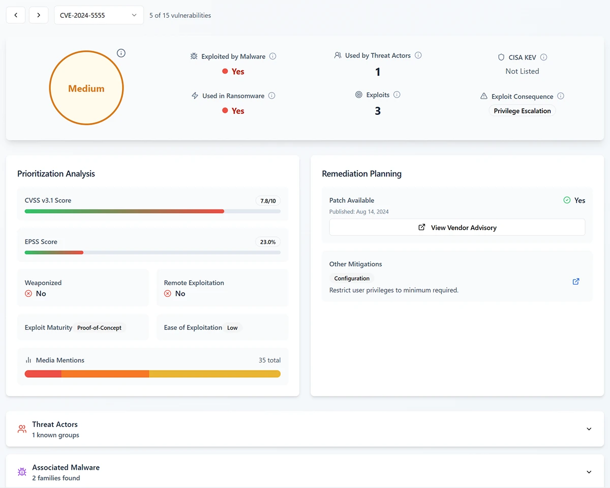 Cutting through CVE noise with real-world threat signals