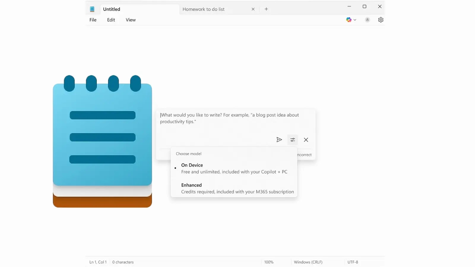 Windows 11 Notepad to Get AI Support for Free to Generate and Summarize Text Windows 11 Notepad to Get AI Support for Free to Generate and Summarize Text