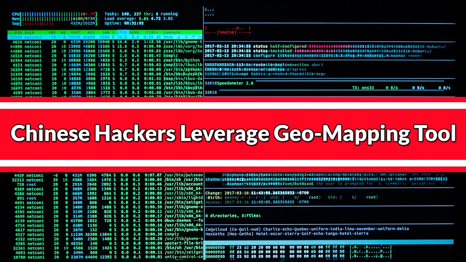 Chinese Hackers Leverage Geo-Mapping Tool to Maintain Year-Long Persistence