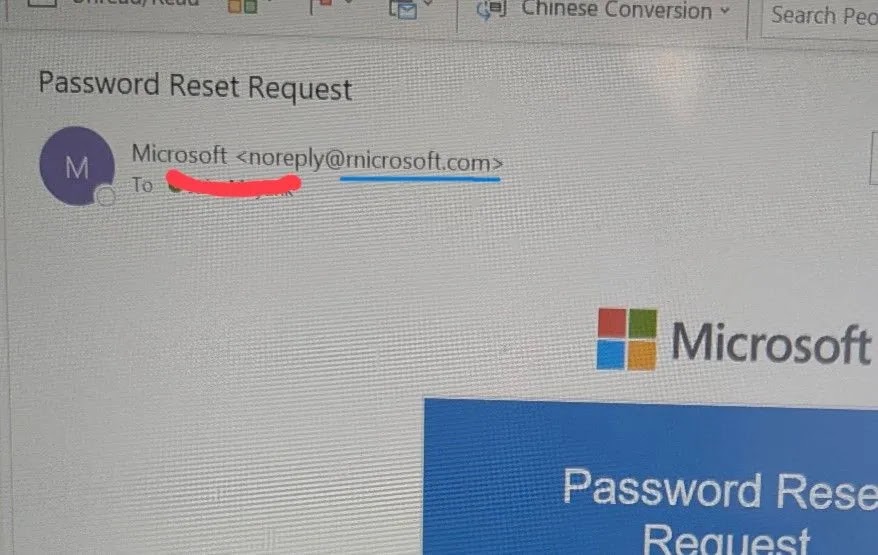 Hackers Replace 'm' with 'rn' in Microsoft(.)com to Steal Users' Login Credentials