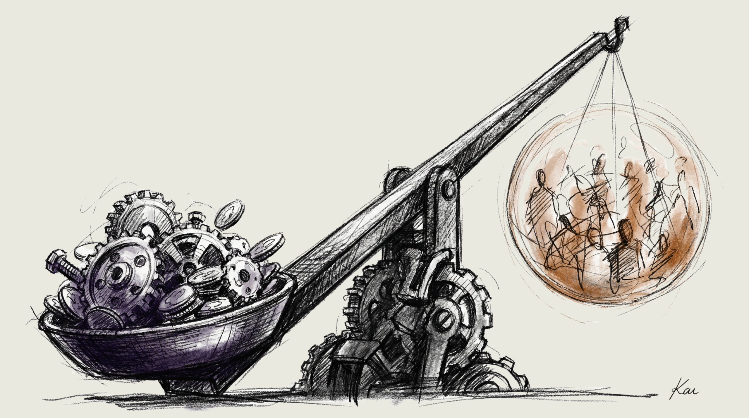 The Actual Bubble Is Human Labor